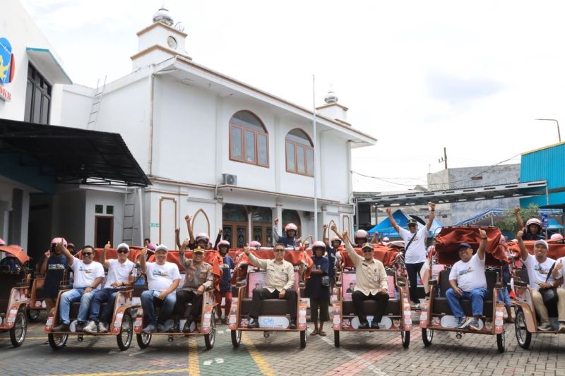 Becak Listrik Jatim Ngecas! PLN Siap Sediakan "Pom Bensin"