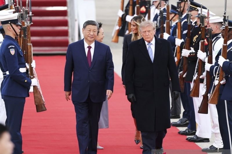 Xi Tiba di AS Sambutan Megah Dunia Menanti