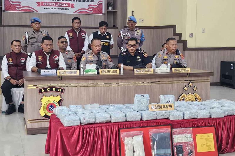 Sabu 46 Kilogram Gagal Edar di Aceh