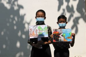politica news 19 Aksi Kreatif Siswa SD Lawan Karhutla